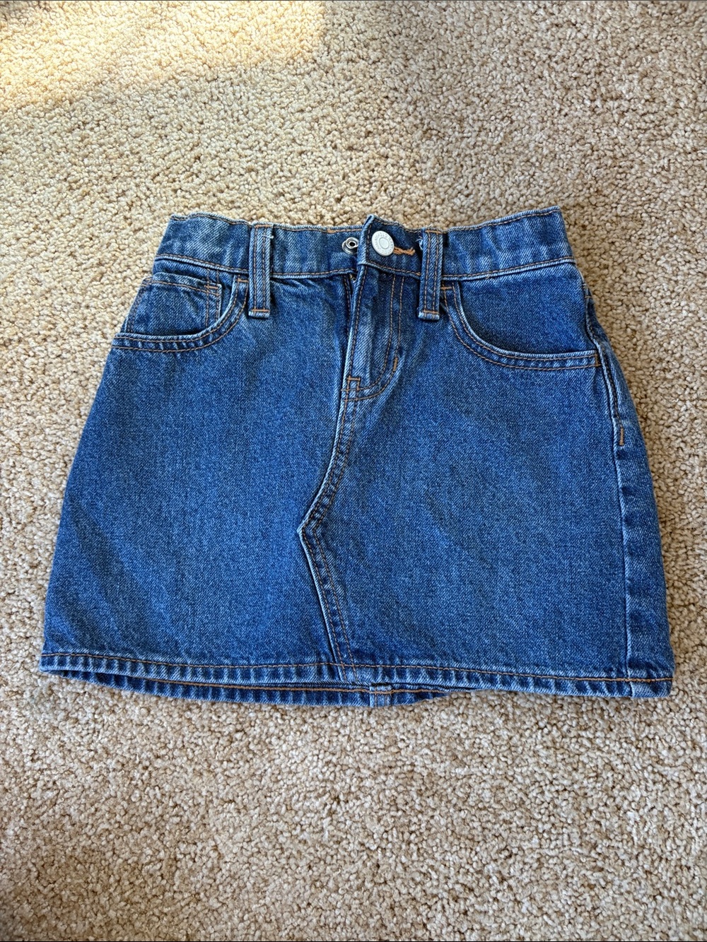 Classic Blue Denim Mini Skirt - Casual girls Skirt
